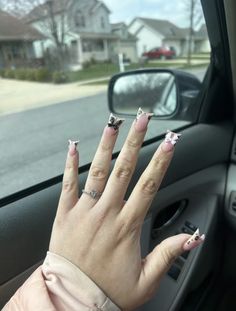 Duck Nails Acrylic Short, Short Duck Nails Acrylic, Pink Duck Nails, Short Duck Nails, Duck Tip Nails, Duck Nails Short, Cute Pink Nails, Tapered Square Nails