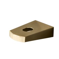 a square metal object with a hole in the middle