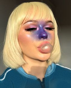 Ellie Addis, Makeup Violet, Violet Beauregarde, Pelottava Halloween, Most Popular Halloween Costumes, Makeup Zombie, Halloween Make-up Looks, Popular Halloween Costumes