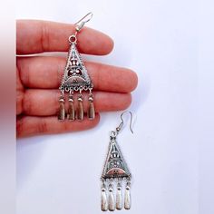 Boho Dangle Earrings In Silver Tone New (Boutique Packaging) **Let Me Know If You Like To Bundle With Another Listing! **I Always Accept Reasonable Offers Gift For Her Tags : Anthro Anthropologie Free People We The Free Zara Zara Jewelry Lili Pulitzer Kendra Scott 8 Other Reasons Dolls Kill Lili Clasps For Love And Lemons Ettika Shashi The M Jewelers Asos Revolve Boho Bohemian Gypsy Minimalist Country Beaded Festive Luxury Contemporary Vintage M Jewelers, Gold Jhumka Earrings, Beaded Angels, Contemporary Vintage, Zara Jewelry, Gold Bracelet Set, Free People Jewelry, Moon And Star Earrings, Stone Dangle Earrings