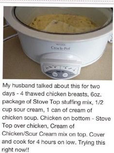 the instructions for how to make crockpot in an instant pot are shown below