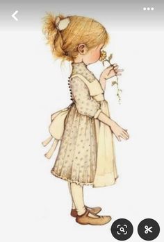 Hollie Hobbie, Holly Hobbie Doll, White Pinafore, Sara Kay, Holly Hobby, Flowery Dress, Hobbies To Take Up, Paintings Pictures, Hobbies For Women