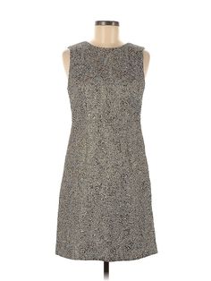 Ann Taylor Casual Dress Size: 6 Gray Dresses - used. 59% COTTON, 27% POLYESTER, 14% METALLIC, Sheath, Crew Neck, Tweed, Knee Length, Sleeveless | Ann Taylor Casual Dress - Sheath: Gray Tweed Dresses - Used - Size 6 Knee-length Tweed Party Dress, Formal Knee-length Tweed Mini Dress, Fitted Sleeveless Tweed Dress For Formal Occasions, Tweed A-line Party Dress, Sleeveless Tweed Dress For Formal Occasions, Sleeveless Tweed Mini Dress For Formal Occasions, Sleeveless Tweed Mini Dress For Formal Events, Formal Sleeveless Tweed Dress, Sleeveless Spring Tweed Dress For Formal Occasions