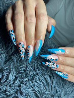 Nail Designs Trends, Leopard Print Nail, Cheetah Nail Designs, Art Nail Designs, Unghie Nail Art, Summer Nail Designs, Cheetah Nails, Leopard Print Nails, Ombre Acrylic Nails