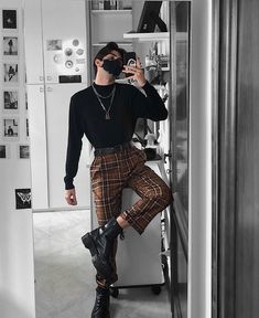 #aestheticoutfit Style Androgyne, Stylish Mens Outfits, Men Fashion Casual Outfits, Alternative Outfits