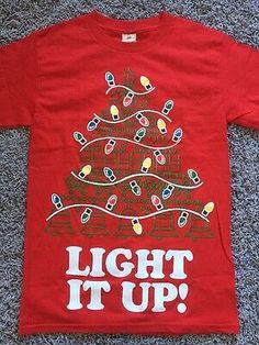 ARed Light It Up Ugly Christmas Tee Funny Shirts Gift Ideas T-Shirt Size S New#christmas #xmas #christmastree #christmasdecor #handmade #love #merrychristmas #santa #winter #christmastime #gift #christmasgifts #holidays #holiday #gifts #christmasiscoming #navidad #christmasdecorations #santaclaus #snow #etsy #christmasgift #like #natale #noel #art #instagood #christmaslights #family #halloween #december #photography #homedecor #christmasspirit #natal #fashion #christmasparty #festive #follow #sm Christmas Tees, Red Light, Ugly Christmas, Christmas Spirit, Light Red, Funny Shirts, Christmas Lights, Christmas Time