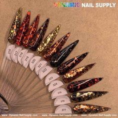 Fall Nails Glitter, Fall Glitter Nails, Acrylic Nails Powder, Glitter Acrylic Nails, Fly Nails, Nails Powder, Future Nails, Nail Work, Glitter Nails Acrylic