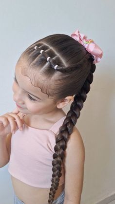 #peinados #peinadosaesthetic #baddieHairstyles #peinadosbonitos #peinadoscontrenzas #peinadosconligas #peinadosrecogidos #peinadospelocorto Hairstyles For My Birthday, Six Year Old Hairstyles, 4th Of July Hairstyles For Kids, Cute Hairstyles For Little Kids, First Day Of School Hairstyles For Kids, Cute Kid Hairstyle, Hairstyles For Long Hair Kids, Hairstyles For Kindergarteners, Hairstyles For School Kids