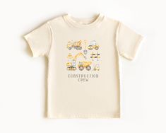 Construction Crew Shirt - Cement Truck Shirt, Dump Truck Shirt, Toddler Shirt, Modern Boys Shirt, Kids Construction Shirt Construction Shirt, Kids Construction, Construction Birthday Invitations, Construction For Kids, Cement Truck, Truck Shirt, Truck Shirts, Construction Birthday, Boys Shirt