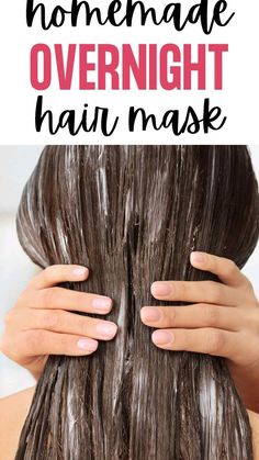 Hair Mask For Falling Out Hair, Soft Shiny Hair Diy, Overnight Hair Mask For Curly Hair, Diy Hair Mask Overnight, Overnight Hair Mask For Damaged Hair, Homemade Overnight Hair Mask, Soft Silky Hair Mask, At Home Hair Mask For Damaged Hair, Over Night Hair Mask