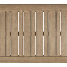 a wooden slatted surface on a white background