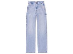 Abercrombie &, Fitch 90s Relaxed - Women's Jeans : Medium/Light Carpenter/Utility Details : Add a vintage touch to your personality by donning the Abercrombie Fitch 90s Relaxed jeans. High-rise design and relaxed fit. Belt loops on the waistband. Zip-fly and button closure. Five-pocket construction. Frayed hem. 99% cotton, 1% elastane. Machine wash, tumble dry. Imported. Spring Rigid Denim Cargo Jeans For Workwear, Summer Straight Leg Cargo Jeans With Belt Loops, Vintage Straight Leg Cargo Jeans For Spring, Summer Utility Straight Leg Jeans, Relaxed Fit Light Wash Flare Jeans With Belt Loops, Relaxed Fit Light Wash Flare Jeans, Everyday Straight Leg Cargo Jeans With Belt Loops, Relaxed Fit High Rise Jeans With Hip Pockets, Vintage High Rise Cargo Jeans For Spring