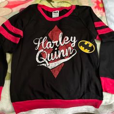 Pit To Pit 36” Length 25” Harley Quinn, Lady In Red, Black And Red, Sweatshirts Hoodie, Womens Tops, Red, Women Shopping, Black, Color