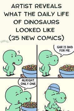 viral comics Dinosaur Fossils, Cute Stories, Funny Stories, Out Loud, Funny Texts, Dinosaurs, Reptiles