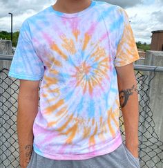 Champion Tie Dye T-Shirt Size Small and X-Large available  ✰All sizing is Unisex/Mens sizing  Wash & Care: ✰First Wash: Wash separately on cold ✰Future Washes: Wash however! We use high quality commercial-grade Dharma Trading Co Dyes that ensure your tee will not fade!  100% Cotton  Please do not hesitate to contact me with any questions you may have! You can find us on Facebook and Instagram @tiedyemeupofficial. Thanks for looking! �❤️ Purple Tie, Purple Tie Dye, Tie Dye Sweatshirt, Custom Ties, Ice Dyeing, Tie And Dye, Tie Dye T Shirts, Dye T Shirt, Batik