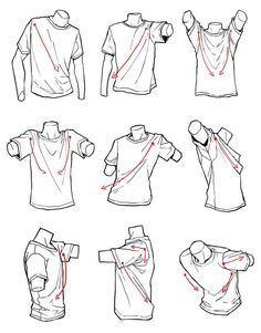 the instructions for how to wear a t - shirt