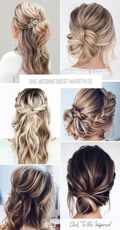 Hairdo For Wedding Guest, Easy Wedding Guest Hairstyles, Wedding Hair Trends, Easy Wedding, Hair School, Long Hair Wedding Styles