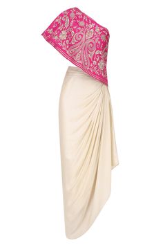 Indian Outfits Lehenga, Maxi Rok, Traditional Indian Outfits, Indian Gowns Dresses, Indian Gowns, Draped Skirt, Designer Party Wear Dresses, Party Wear Indian Dresses, One Shoulder Top