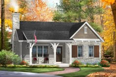 this is an artist's rendering of the cottage