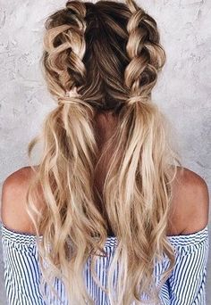 Related image Nice Braids, Goldie Locks, Dutch Braid Hairstyles, Everyday Hair, Braid Hairstyle, Pigtail Braids, Blonde Hair Inspiration, Long Blonde