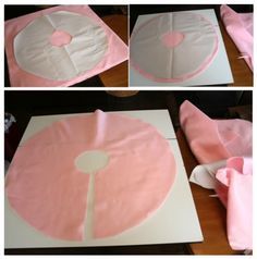 how to make a pink and white cake cover