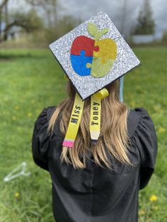 Special Education Graduation Cap, Teacher Graduation Party Ideas, Education Cap, Teacher Cap, Teacher Graduation Party, Grad 2023