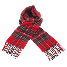 Model: A02627_STEWART ROYAL 100% Cashmere Size: 64.5 x 10 inches Tartan / Multicolor pattern Cosy and warm with an extra-soft finish EDINBURGH CASHMERE Multicolor Scarf. Timeless and luxurious, this beautifully crafted multicolor scarf is made from pure cashmere. The use of finest cashmere makes it an exquisite garment with an extra-soft finish. It will look great when knotted at the neck or draped around your shoulders to instantly add a chic finish to any outfit. Edinburgh Cashmere uses only t