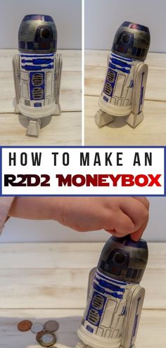 how to make an r2d2 money box with coins and paper machs