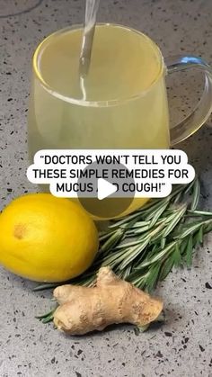 Healthy, Fitness & Motivation on Instagram: "Clear your lungs and soothe your cough with this simple, natural remedy! 🌿🍋 Content by @wholisticwellnessway for more home remediesBenefits:
•Lemon: Clears mucus, boosts immunity.
•Ginger: Reduces inflammation, breaks down mucus.
•Rosemary: Opens airways, fights congestion.
•Cinnamon: Soothes cough, improves circulation.Recipe:
1️⃣ Add 1 sliced lemon, 1 Ginger Root Sliced. 2-3 rosemary sprigs, and 1 cinnamon stick to a pot.
2️⃣ Pour in 2 cups of water and bring to a boil.
3️⃣ Simmer for 15 minutes, then strain into a mug.
4️⃣ Add 1 tsp honey (optional) and enjoy warm!Dosage:Drink 1 cup in the morning and 1 in the evening for 3-5 days or until symptoms subside.Say goodbye to mucus and chest congestion—your lungs will thank you! 💨💛#naturalreme Cough Remedy For Kids, Meditterean Diet, Lung Cleansing, Drink Shots, Down With The Sickness, Medicinal Weeds, Sliced Lemon, Medicine Recipes, Benefits Of Ginger