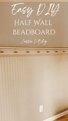 the easy diy half wall bead board is great for any room in your home