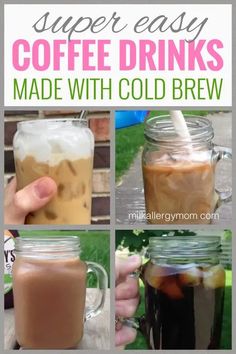 coffee drinks made with cold brew and cold water are the perfect way to start your day