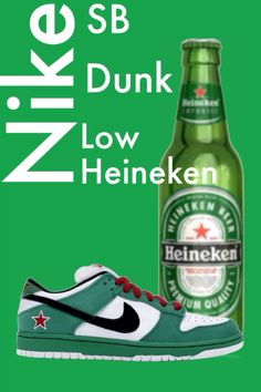 КАРТОЧКА ТОВАРА Nike Sb Dunk Low Heineken, Sb Dunk, Nike Sb Dunks, Dunk Low, Nike Sb, Photoshop