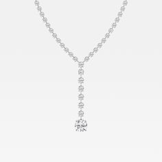 Tennis Necklace, Badgley Mischka, Every Woman, Lab Grown, Lab Grown Diamonds, Round Cut, Tennis, Lab, White Gold