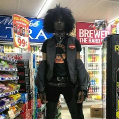 Afro Goth, Hobie Brown, Afro Punk Fashion, Black Punks, Black Goth, Afro Punk, Punk Outfits, Punk Goth