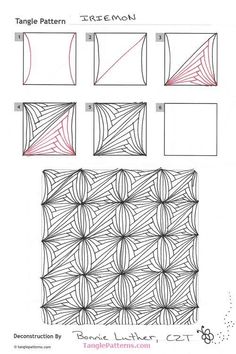 the instructions for how to make an origami quilt with different shapes and sizes