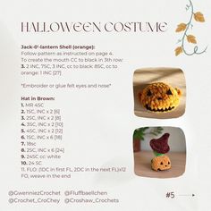 an advertisement for halloween costumes with pictures of pumpkins