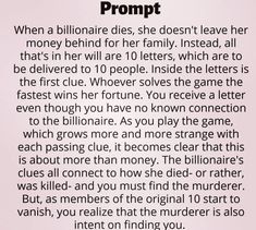 a poem written in black and white on a pink background with the words,'when a billion dies, she doesn't leave her money behind her