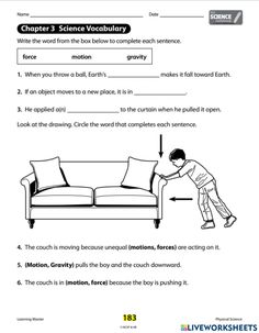 the worksheet shows how to read and understand an object in order to describe it