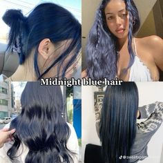 Extreme Haircut, Haircut Transformation, Midnight Blue Hair, Best Haircuts For Women, Before And After Hair, Hair Tint