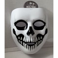 This Product Is A White Plastic Skull Face Mask Designed For Adults To Wear During Halloween. It Is Manufactured By Amscan And Features A Halloween Theme. The Mask Is New And Was Made In 2020 Or Later. Please See Photos Of The Listed Item. Photos Are Of The Actual Item. Any Flaws Or Defects Will Be Photographed. I’m Open To Offers And Bundles Just Let Me Know Before Hand If You Want A Bundle So I Can Make A New Listing For You. I Ship With Care. Skull Face Mask, Face Mask Design, Skull Face, Halloween Skull, Halloween Themes, Face Mask, Red And White, Mask, Halloween