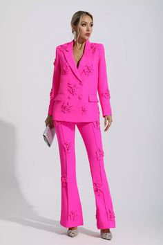 Join the frenzy now!🥳💝🔥 Buy $100 Get 10% OFF🎁🎁🎁 Buy $300 Get 15%6 0FF💝💝💝 Buy $500 Get 20%6 OFF🥳🥳🥳 Can Pay in installments💗💗💗🔥 Blazer Set, Floral Designer, Perfect Sense, Floral Blazer, Bright Pink, Sense, Blazer, Floral, Flowers