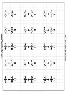 the worksheet for addition and subtraction with two numbers on each side