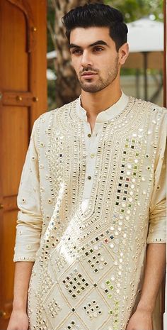 Kurta For Mehendi Function Men, India Fashion Men, Indian Wedding Clothes For Men, Mens Indian Wear, Groom Dress Men, Wedding Dresses Men Indian