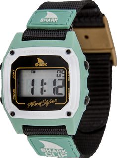 Freestyle Watches Shark Classic Clip Gold/Black Unisex Watch 10014896 Shark Clip Watch, Freestyle Watches Sharks, Shark Watch, Surf Watch, Freestyle Watch, Watch Safes, Water Resistant Watch, Shark Clip, Swiss Army Watches