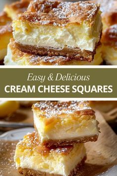 easy and delicious cream cheese squares are the perfect dessert to make for any special occasion