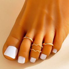 Pack Of 4 Gold Toe Rings Make An Offer Or Bundle For Huge Discounts Rings Inspiration, Asos Jewelry, Gold Toe Rings, Hand Jewelry, Toe Rings, Asos, Women Jewelry, Gold, Women Shopping