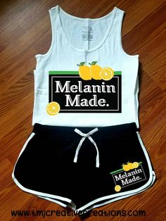 Sports Bra Outfit, Bra Outfit, Multiple Outfits, Screen Printing Shirts, Skateboard Art, How To Make Shorts, Short Set, White Shirts, Michael Jordan