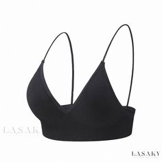 Lasaky - Seductive Triangle Cup Bra: Seamless, Wire-free, Ultra-thin Padded Innerwear Cup Bra, Slim Fit Shorts, Bra Cups, Terry Cloth, Vintage Tees, Collar Shirts, Long Sleeve Shirts, Slim Fit, Solid Color