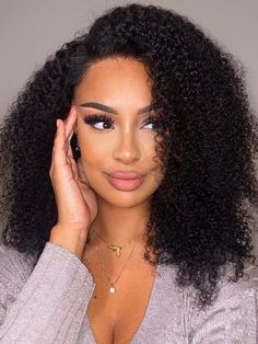 Chinalacewig Best Undetectable HD Lace Virgin Human Hair  Afro Curl 13x6 HD Lace Wig NCF96china lace wigs  shop human hair wigs wigs for women Medium Hair Color, Afro Curls, Invisible Lace, Human Hair Color, Curly Lace Front Wigs, Types Of Curls, Lace Closure Wig, Long Wigs, Hair Lace