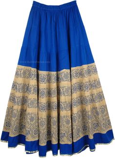 Cotton Long Summer Skirt in Tory Blue Traditional Blue Cotton Skirt, Traditional Blue Lined Skirt, Blue Cotton Maxi Skirt, Traditional Long Blue Skirt, Traditional Blue Maxi Skirt, Blue Cotton Flared Maxi Skirt, Blue Flared Cotton Maxi Skirt, Traditional Blue Flowy Skirt, Traditional Flowy Blue Skirt